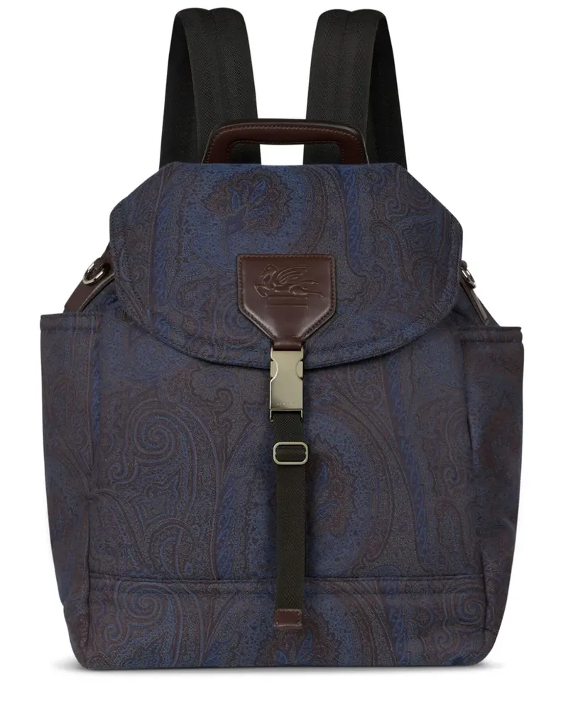 Etro Rucksack mit Pegaso-Motiv - Braun Braun