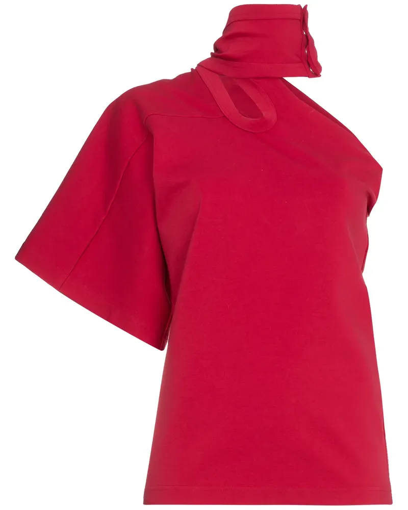 AMBUSH Asymmetrisches Oberteil mit Cut-Out - Rot Rot