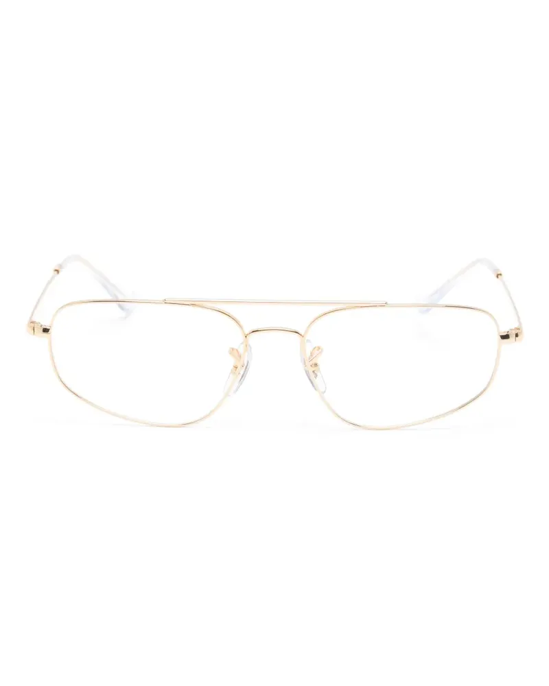 Ray Ban Brille mit Doppelsteg - Gold Gold
