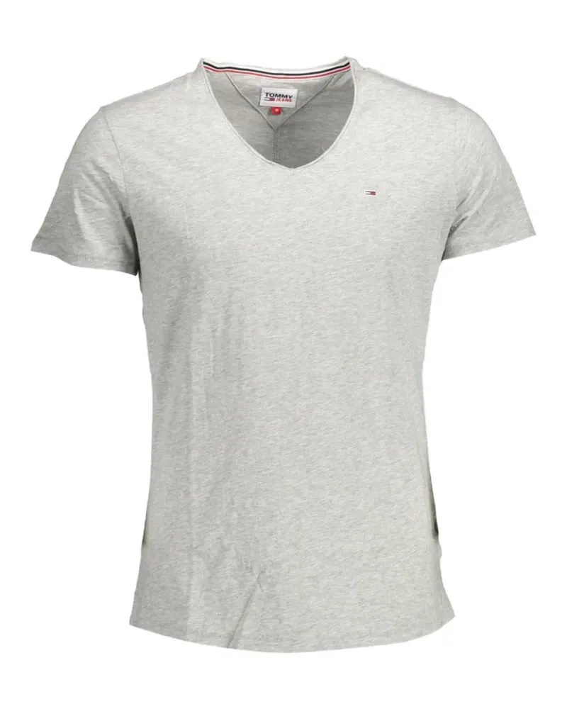 Tommy Hilfiger T-Shirt mit V-Ausschnitt - Grau Grau