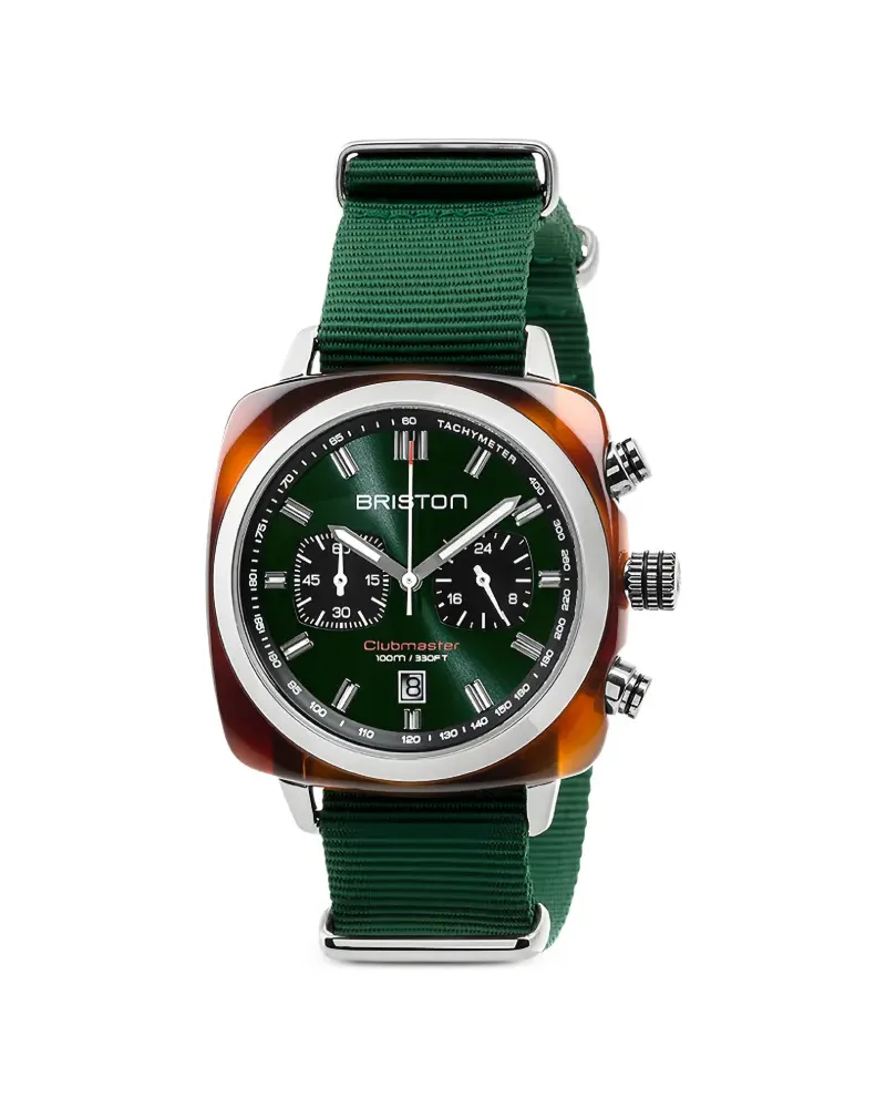 BRISTON Clubmaster Sport Armbanduhr 42mm - Grün Grün