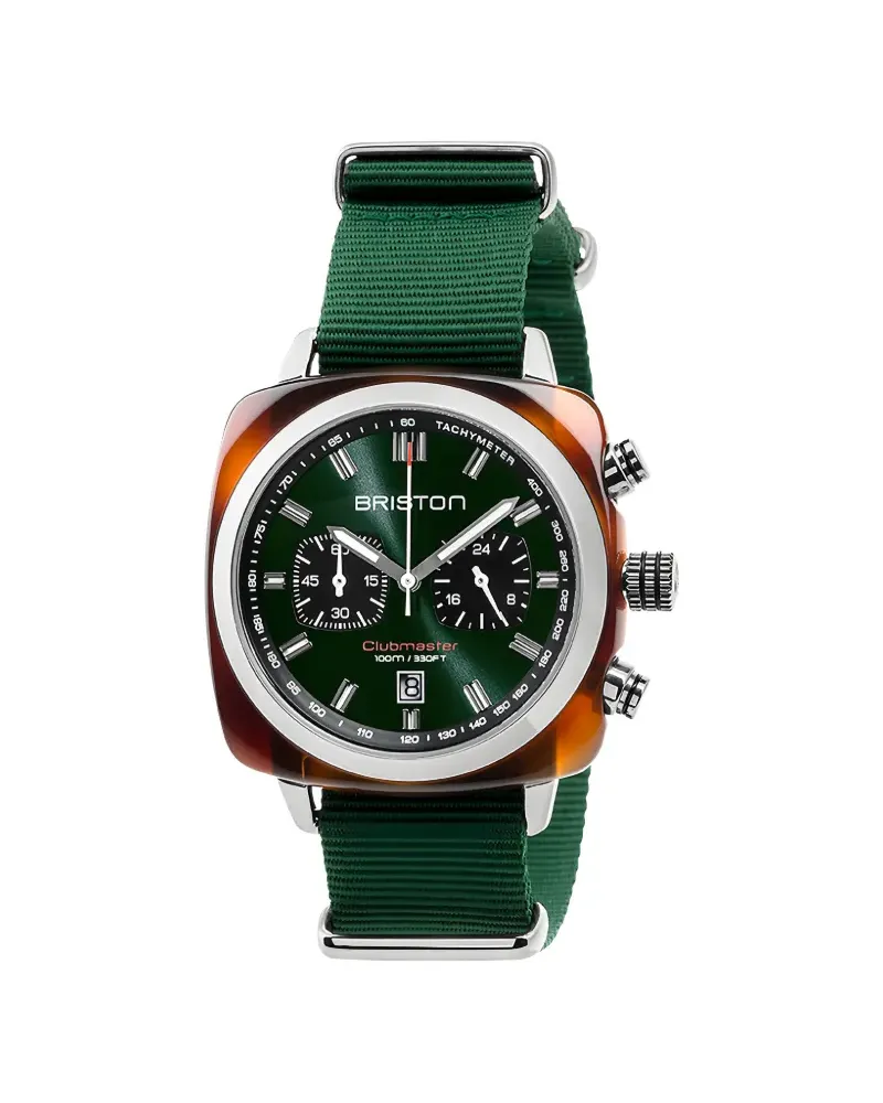 BRISTON Clubmaster Sport Armbanduhr 42mm - Grün Grün