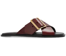 Petal Belt Pantoletten - Braun