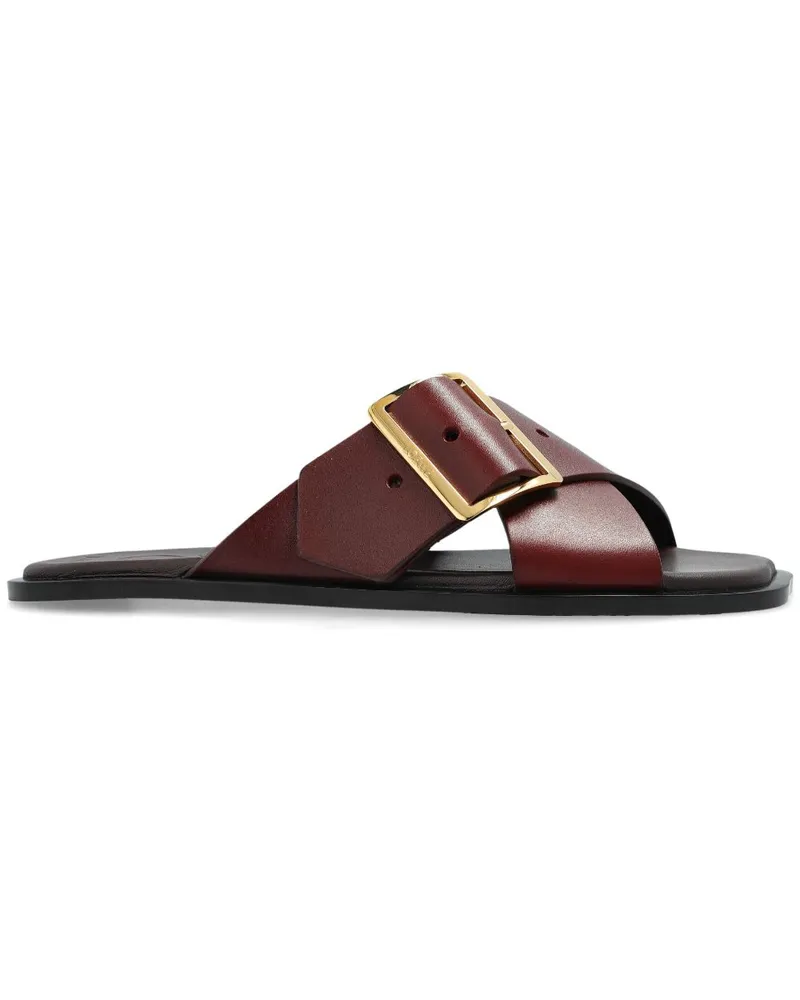 Loewe Petal Belt Pantoletten - Braun Braun