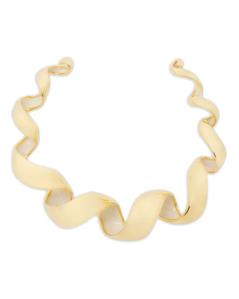 Lanvin Polierte Halskette mit verdrehtem Design - Gold Gold