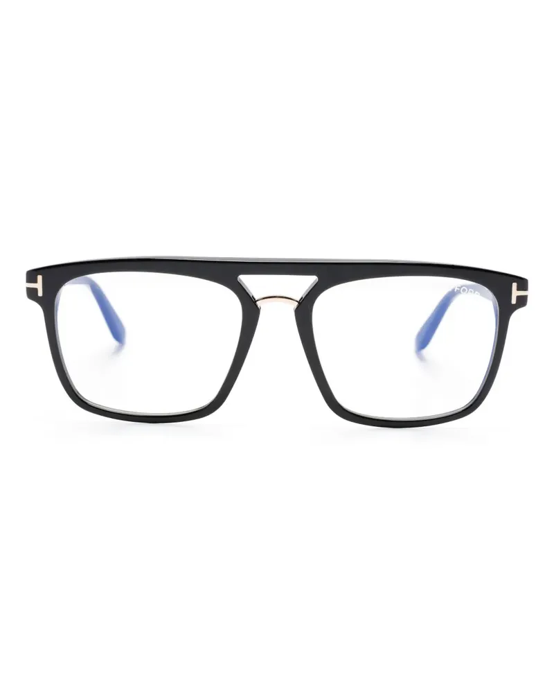 Tom Ford Brille mit eckigem Gestell - Schwarz Schwarz