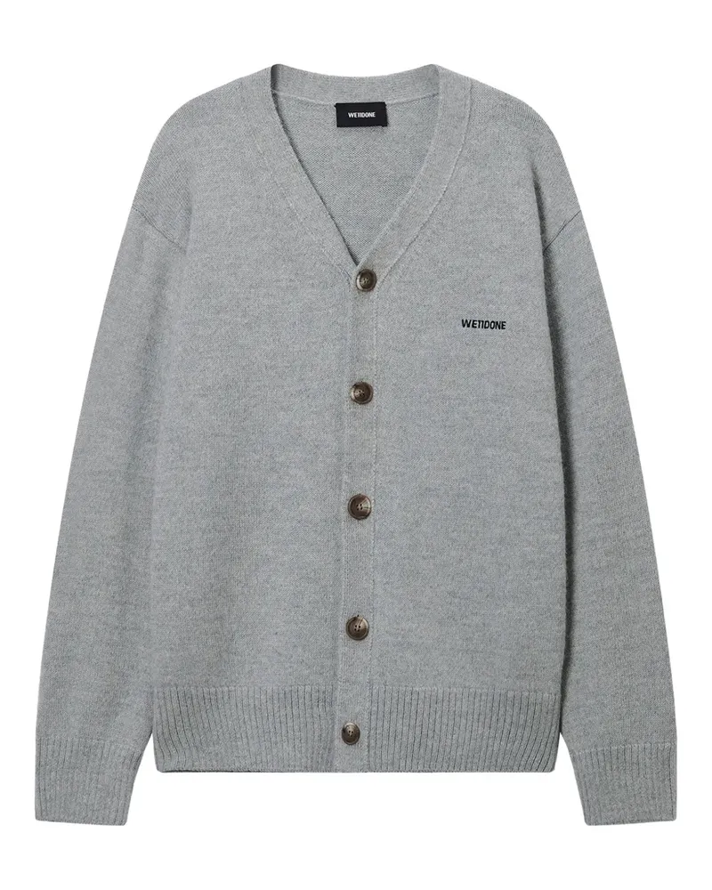 WE 11 DONE buttoned cardigan - Grau Grau