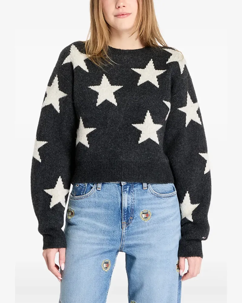 Tommy Hilfiger Pullover mit Muster - Schwarz Schwarz