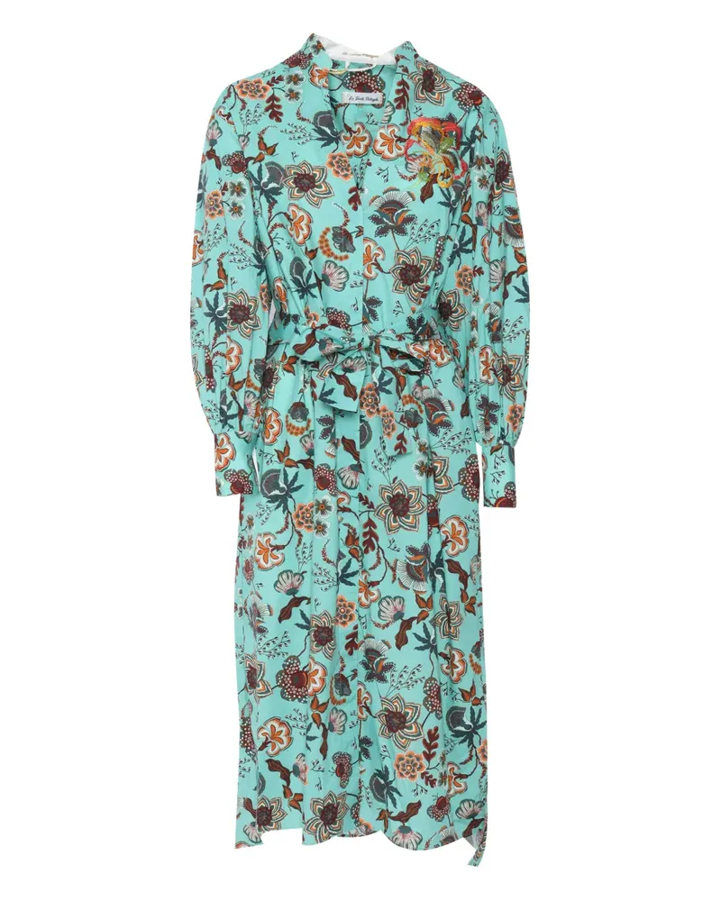 LE3 Sarte Pettegole Kleid mit Blumen-Print - Grün Grün