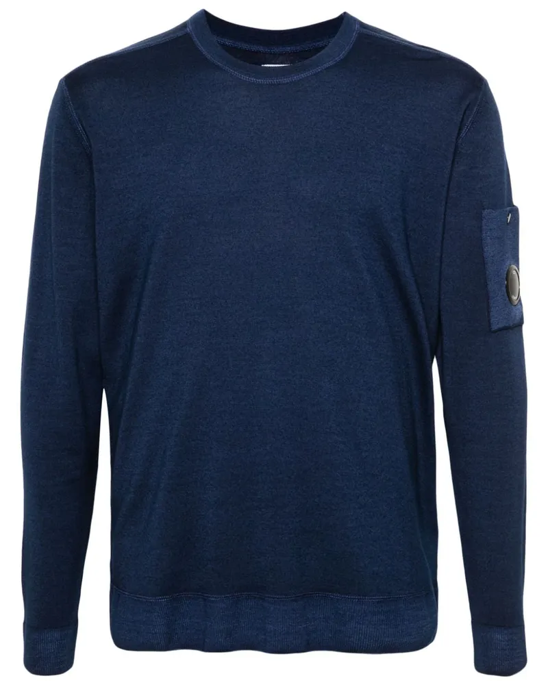 C.P. Company Pullover mit Linsen-Detail - Blau Blau