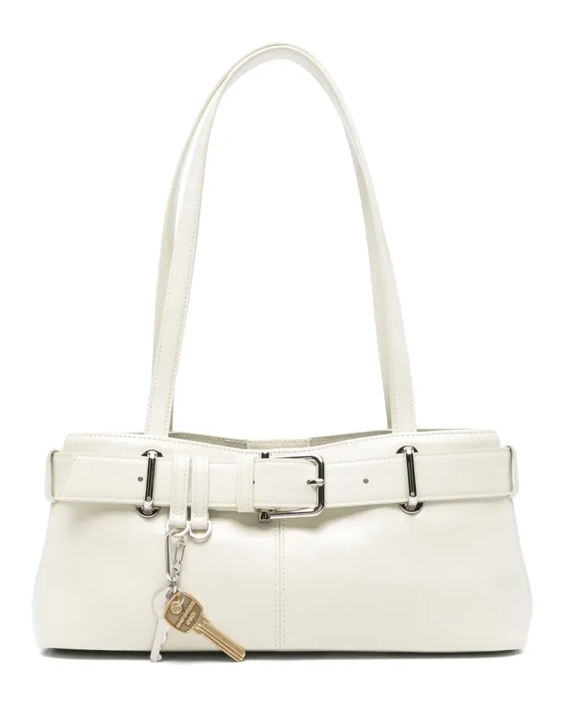 OSOI Mini Brocle Schultertasche - Weiß Weiß