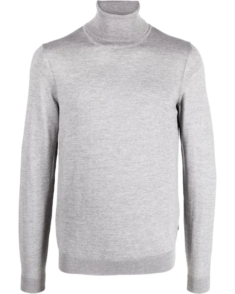 HUGO BOSS Pullover mit Rollkragen - Grau Grau