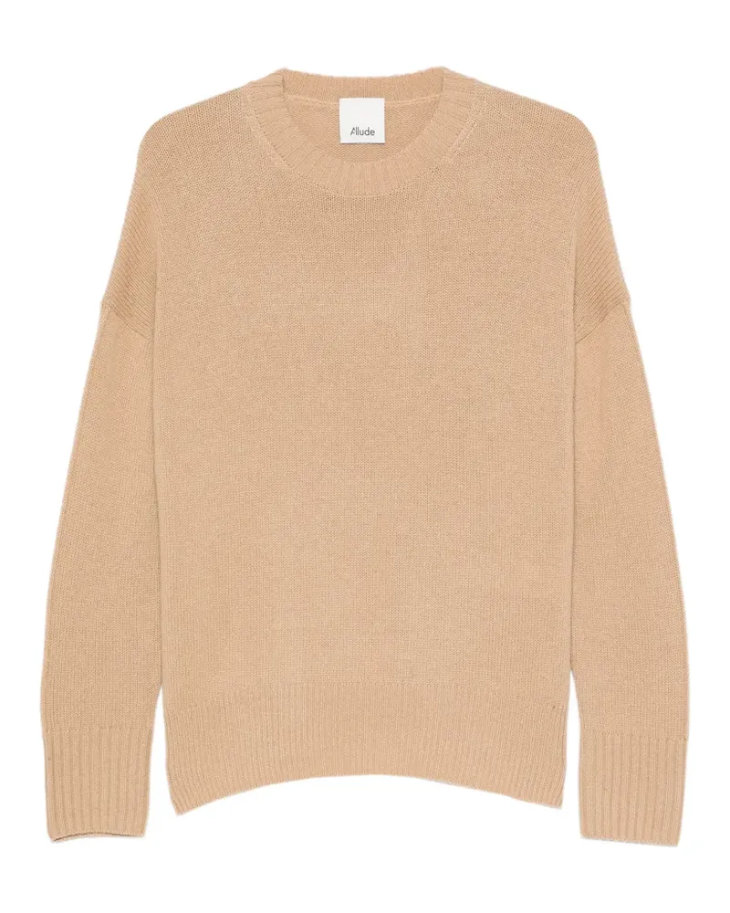 ALLUDE Gerippter Pullover - Nude Nude
