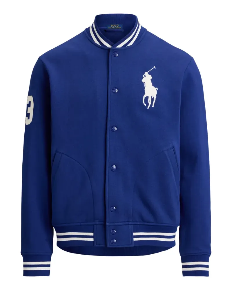 Ralph Lauren Baseballjacke aus Fleece - Blau Blau