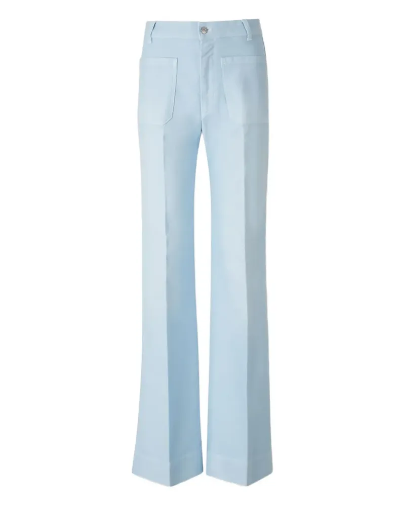 Victoria Beckham patch-pocket flared jeans - Blau Blau