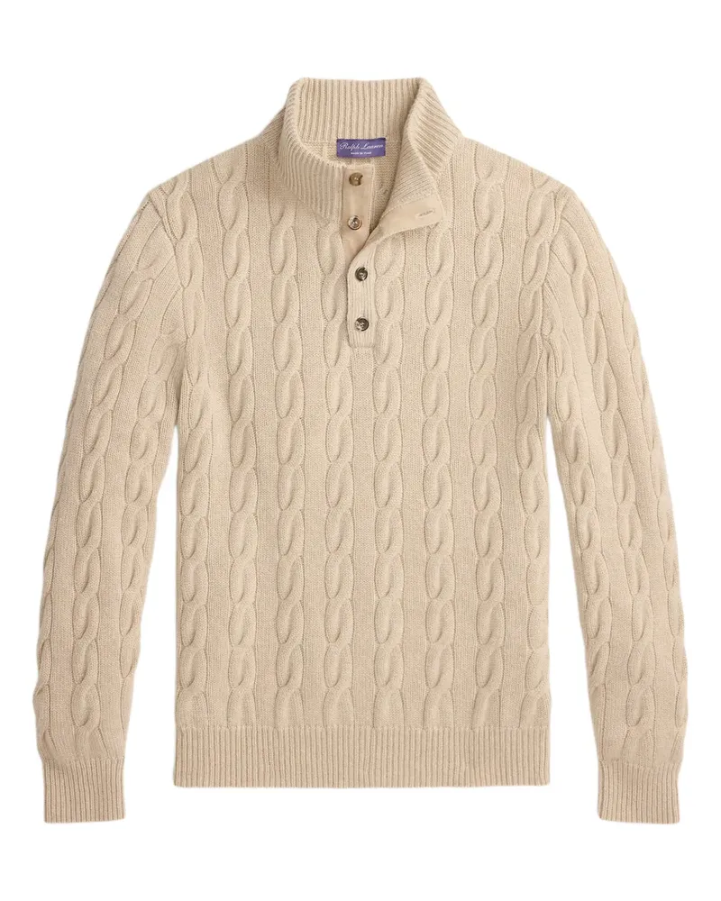 Ralph Lauren Poloshirt mit Zopfmuster - Nude Nude
