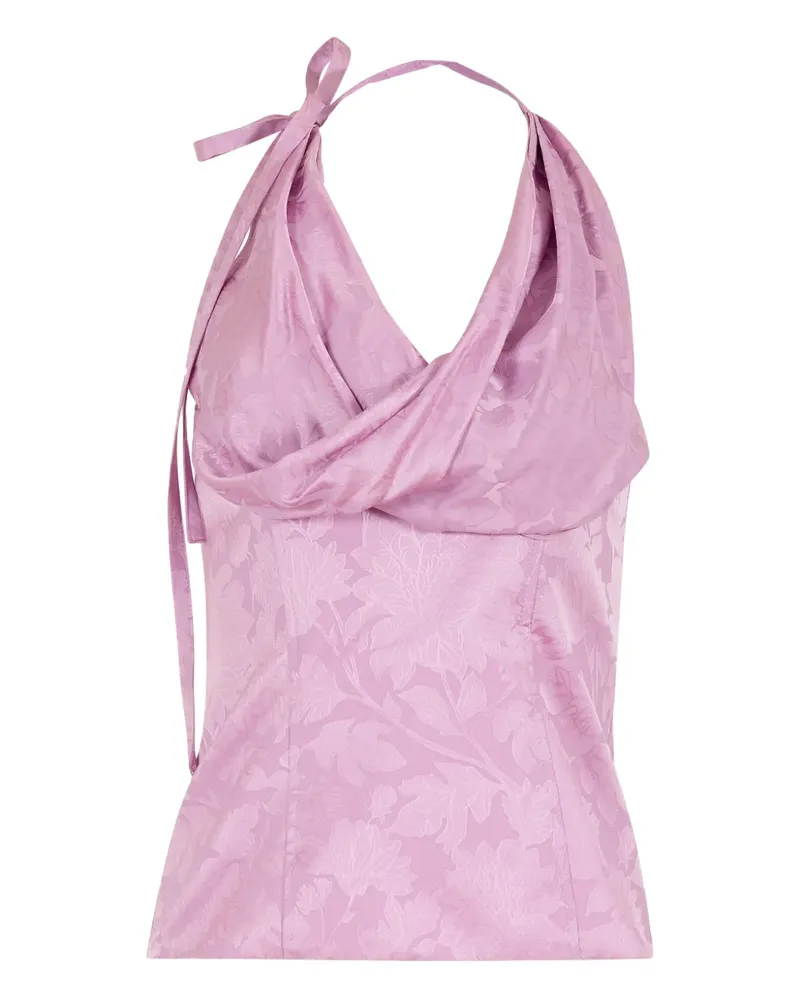 Rosie Assoulin Swoop There It Is floral jacquard top - Rosa Rosa