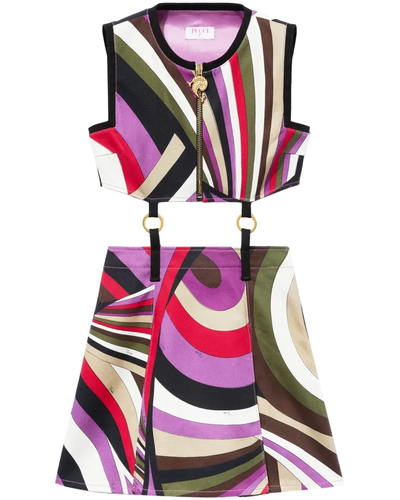 Emilio Pucci Minikleid mit Iride-Print - Violett Violett