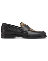 GCDS Wirdo Loafer mit Monogramm-Print Schwarz