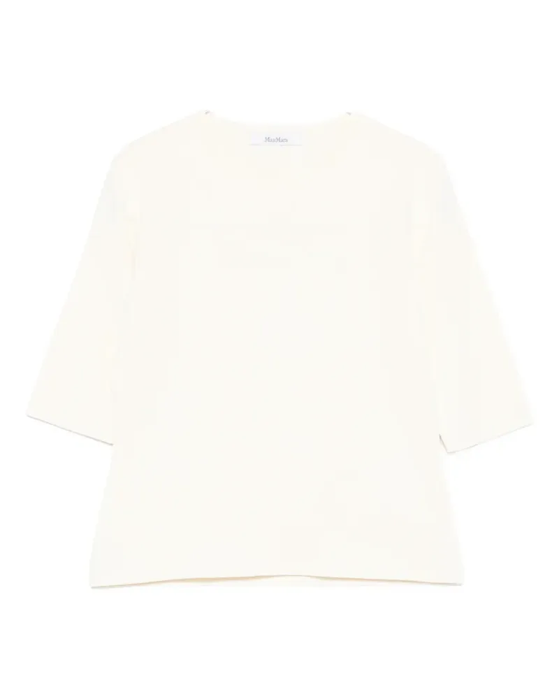 Max Mara embroidered T-shirt - Nude Nude