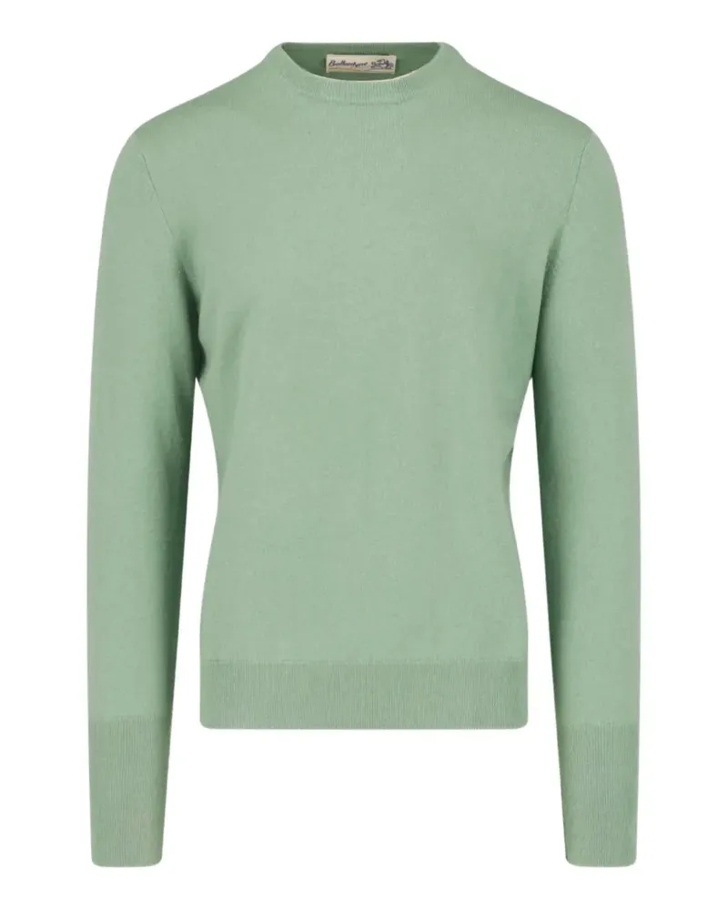 Ballantyne Fein gestrickter Kaschmirpullover - Grün Grün