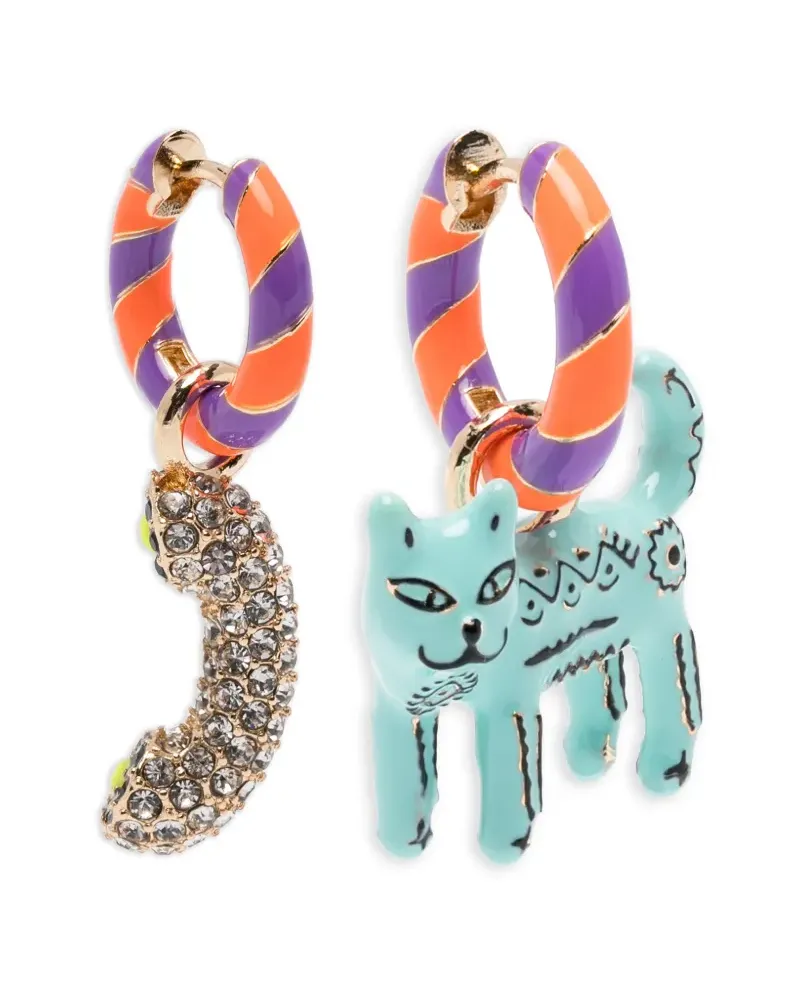 Essentiel Gestreifte Jocat Ohrringe - Gold Gold