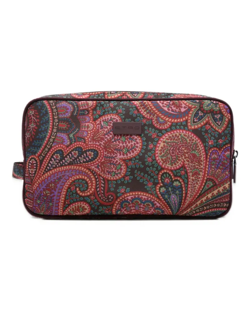Etro paisley-print wash bag - Violett Violett