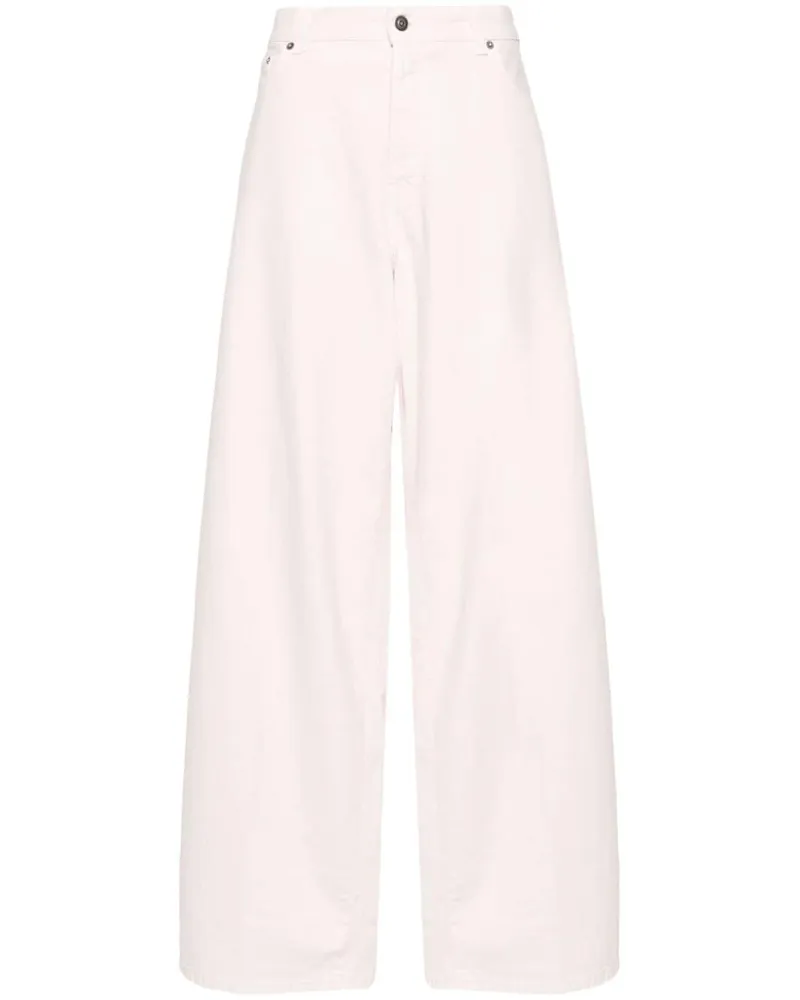 Haikure Jeans mit weitem Bein - Rosa Rosa