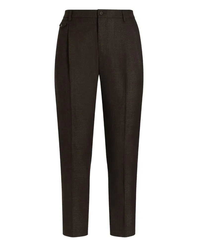 Dolce & Gabbana Hose mit Bundfalten - Braun Braun