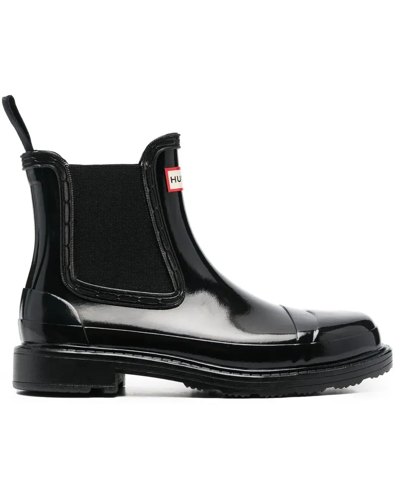 Hunter Stiefel mit Einsatz - Schwarz Schwarz