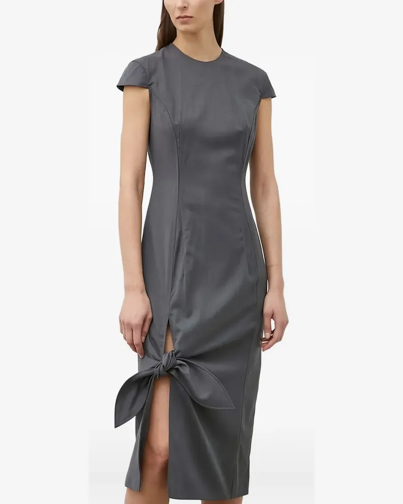 REMAIN Kleid mit seitlicher Schnürung - Grau Grau