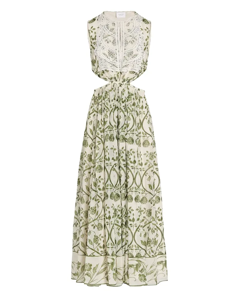 Giambattista Valli Kleid mit Fresco-Print - Grün Grün