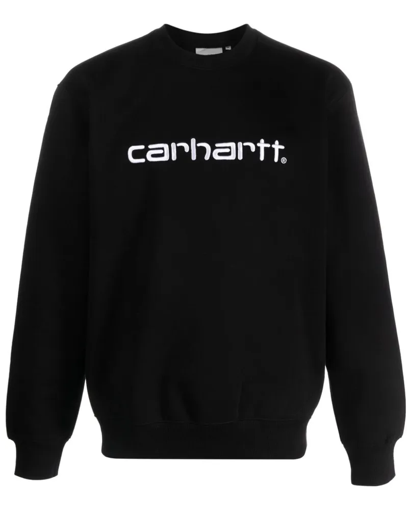 Carhartt WIP Sweatshirt mit Logo-Stickerei - Schwarz Schwarz