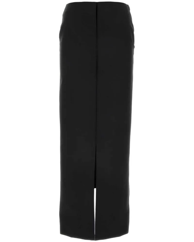 Givenchy Wollgemisch-Maxirock mit Schlitz - Schwarz Schwarz
