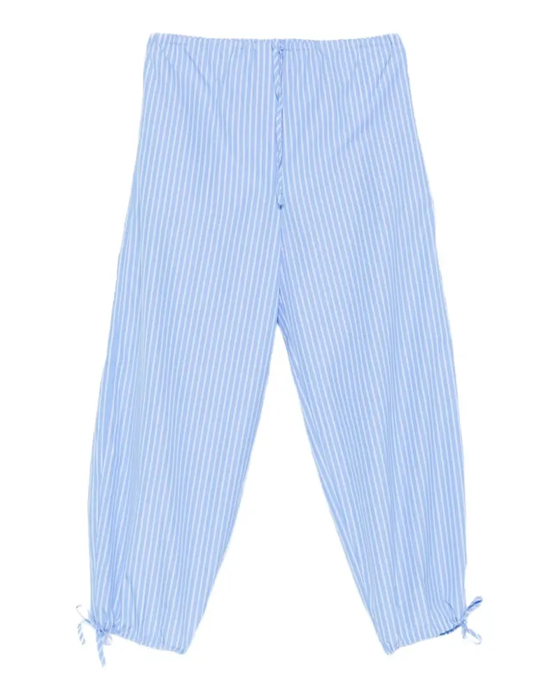 Totême Gestreifte Hose mit Kordelzug - Blau Blau