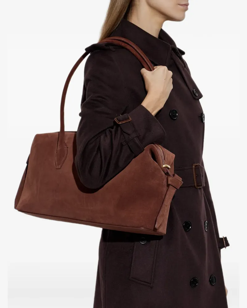 YUZEFI Brioche Schultertasche - Braun Braun