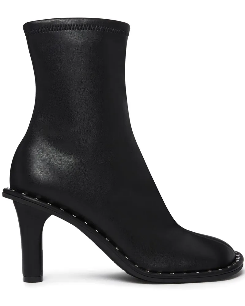 Stella McCartney Asymmetrische Ryder Stiefel 85mm Schwarz