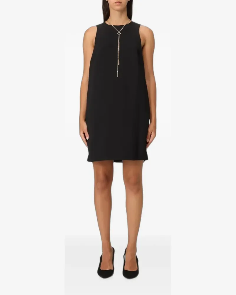 Twin-Set Minikleid mit Kettendetail - Schwarz Schwarz