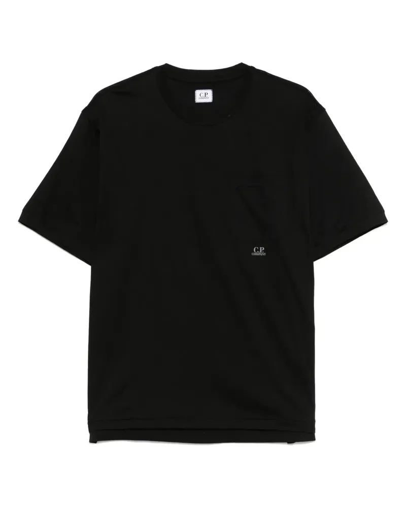 C.P. Company T-Shirt mit Logo-Print - Schwarz Schwarz