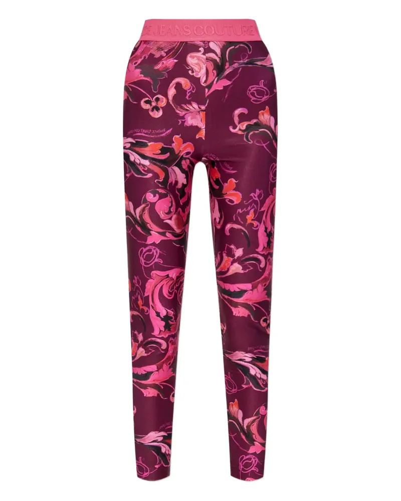 Versace Jeans Leggings mit "Barocco"-Print - Rosa Rosa