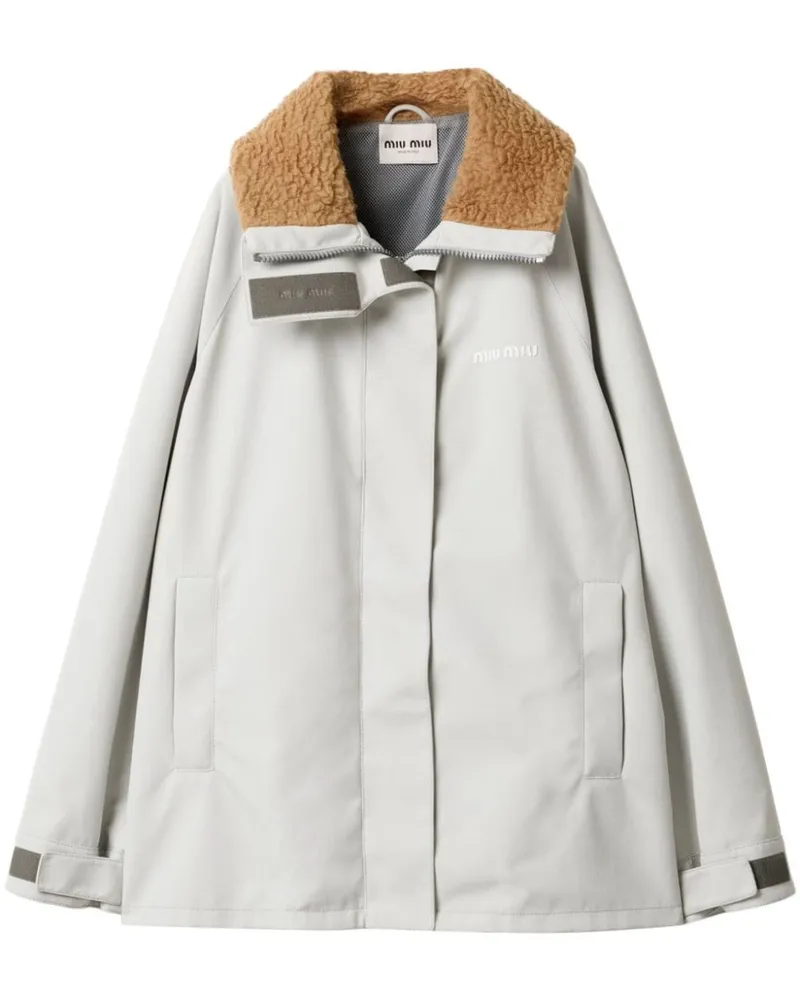 Miu Miu Cordura Mantel - Weiß Weiß