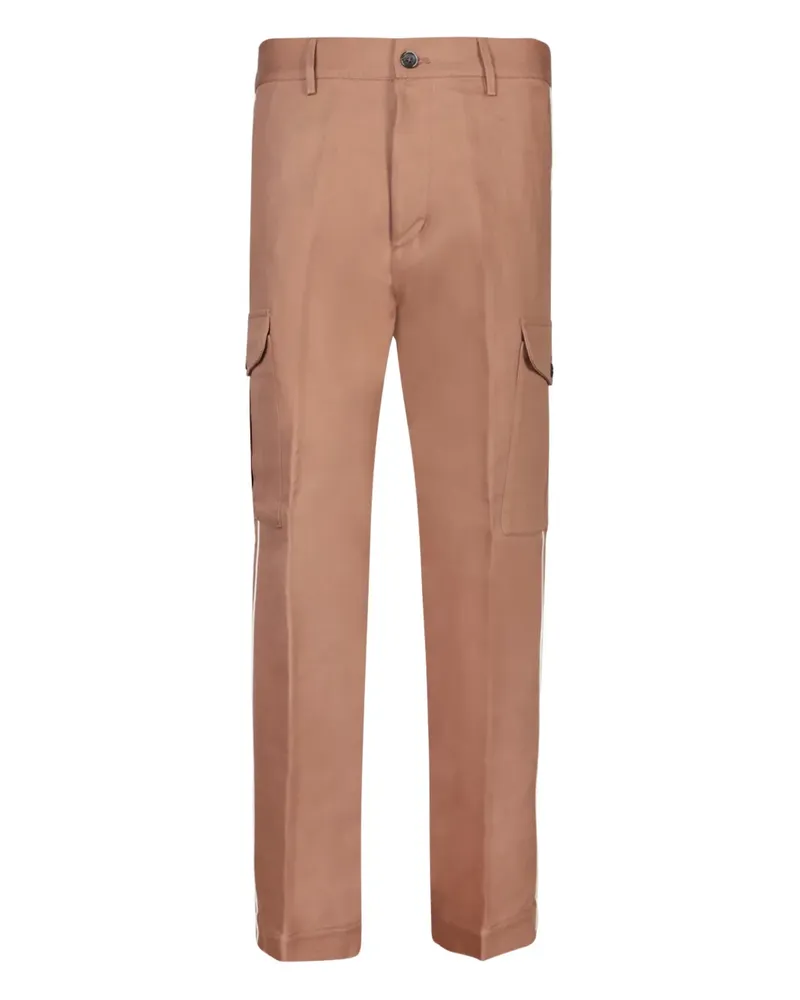 nine:inthe:morning Gestreifte Hose mit aufgesetzten Taschen - Braun Braun