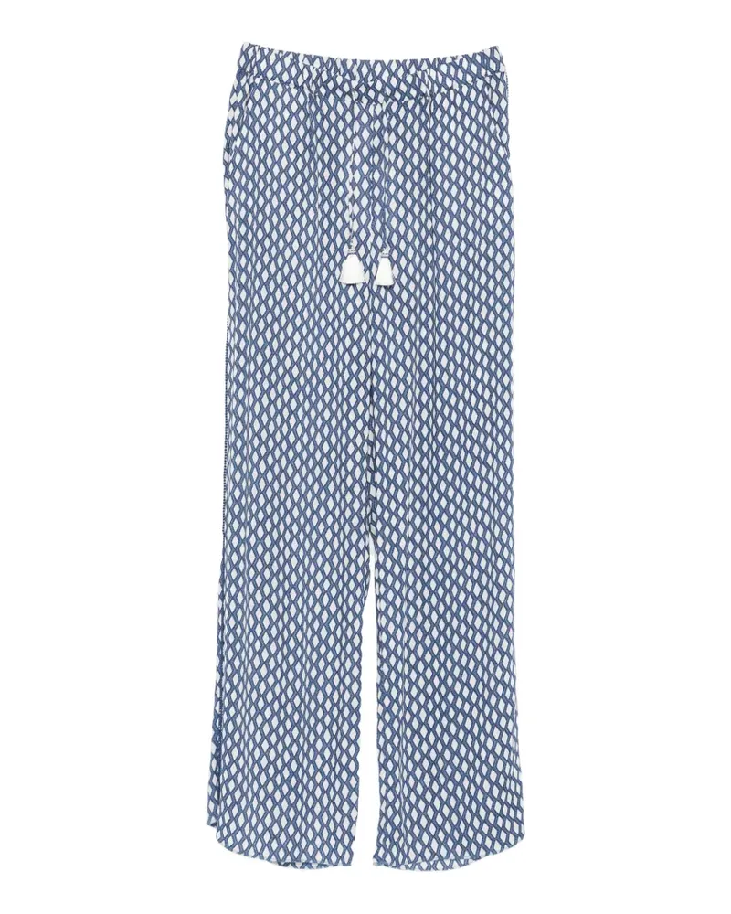 Marina Rinaldi diamond tassel trousers - Blau Blau