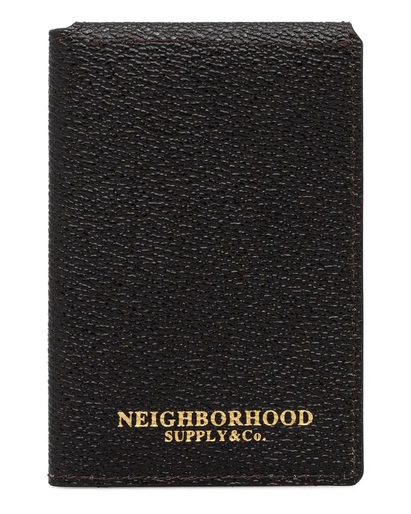 Neighborhood Kartenetui mit Logo-Print - Braun Braun