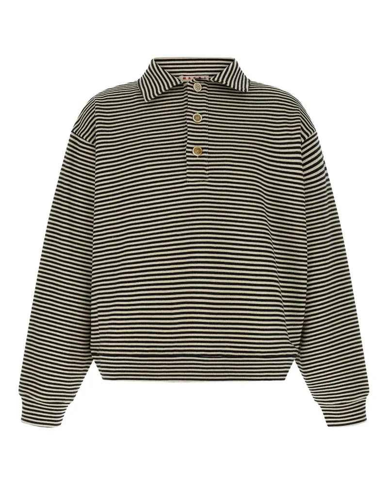 Marni Gestreiftes Sweatshirt - Schwarz Schwarz