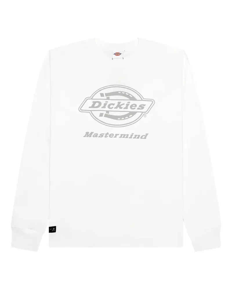 Mastermind Japan x Dickies T-Shirt mit Totenkopf - Weiß Weiß