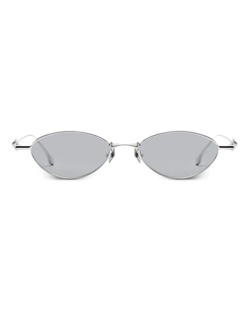 Gentle Monster Eden 02 Sonnenbrille mit ovalem Gestell - Silber Silber