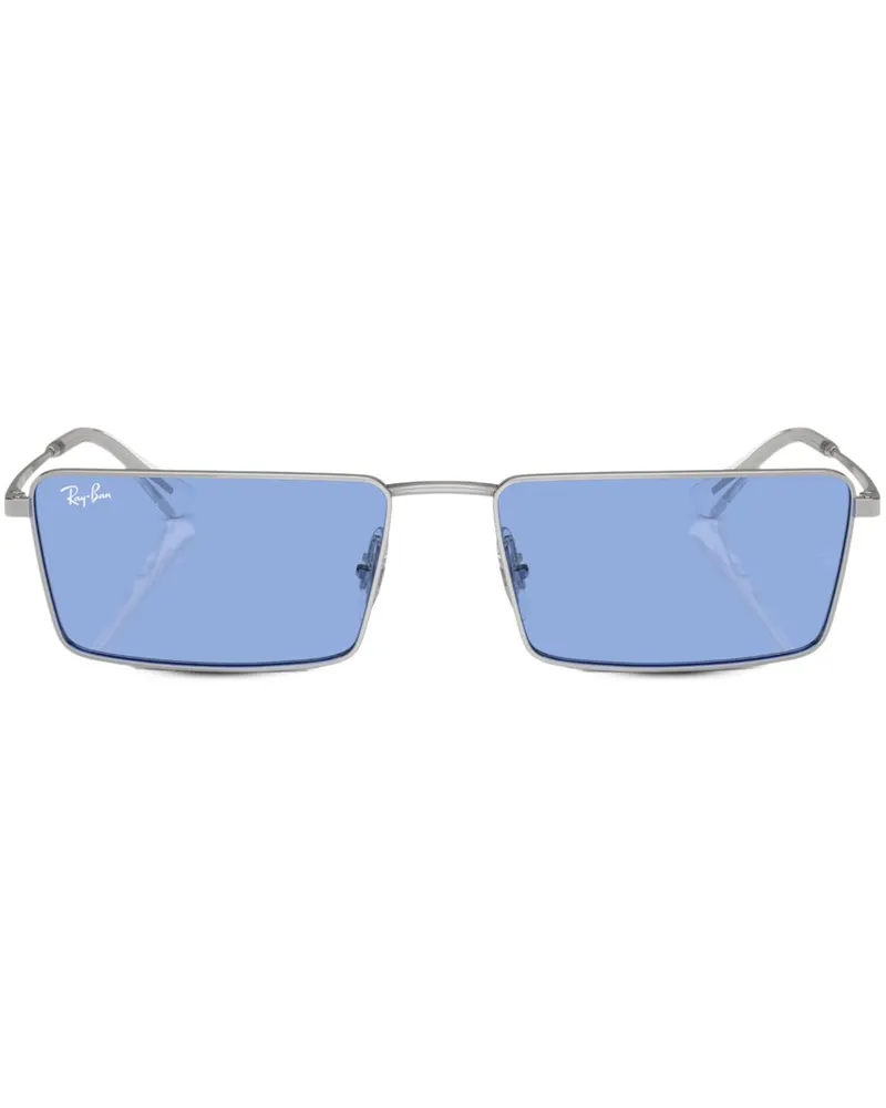 Ray Ban Emy Sonnenbrille mit eckigem Gestell - Silber Silber