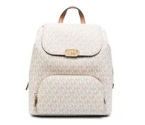 Rucksack mit Monogrammmuster - Nude