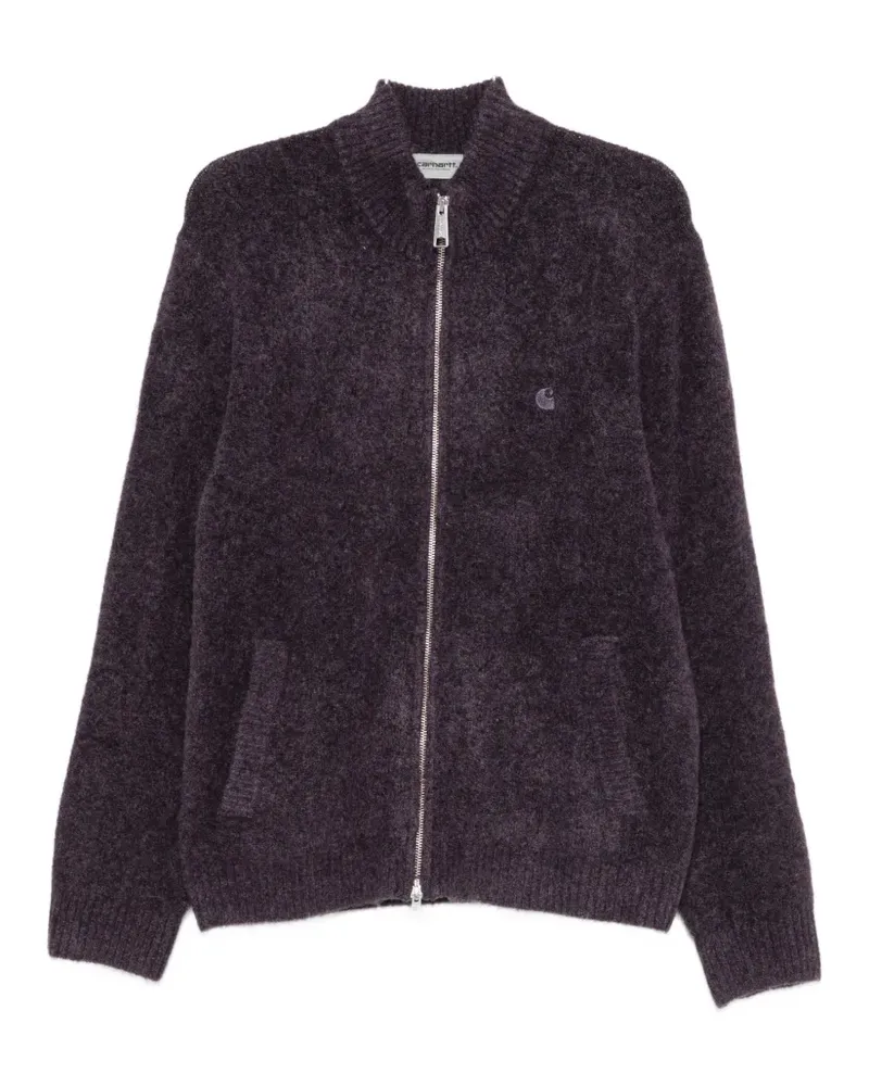 Carhartt WIP Curtis logo-embroidered cardigan - Violett Violett